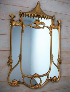 English Chinoiserie Chippendale Style Mirror